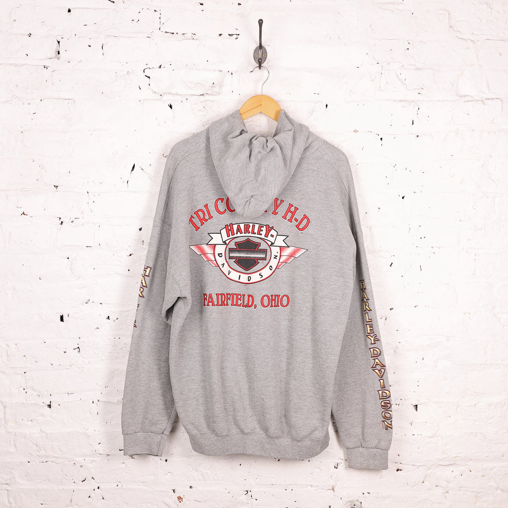 Harley Davidson Ohio Dealership Hoodie - Grey - XXL