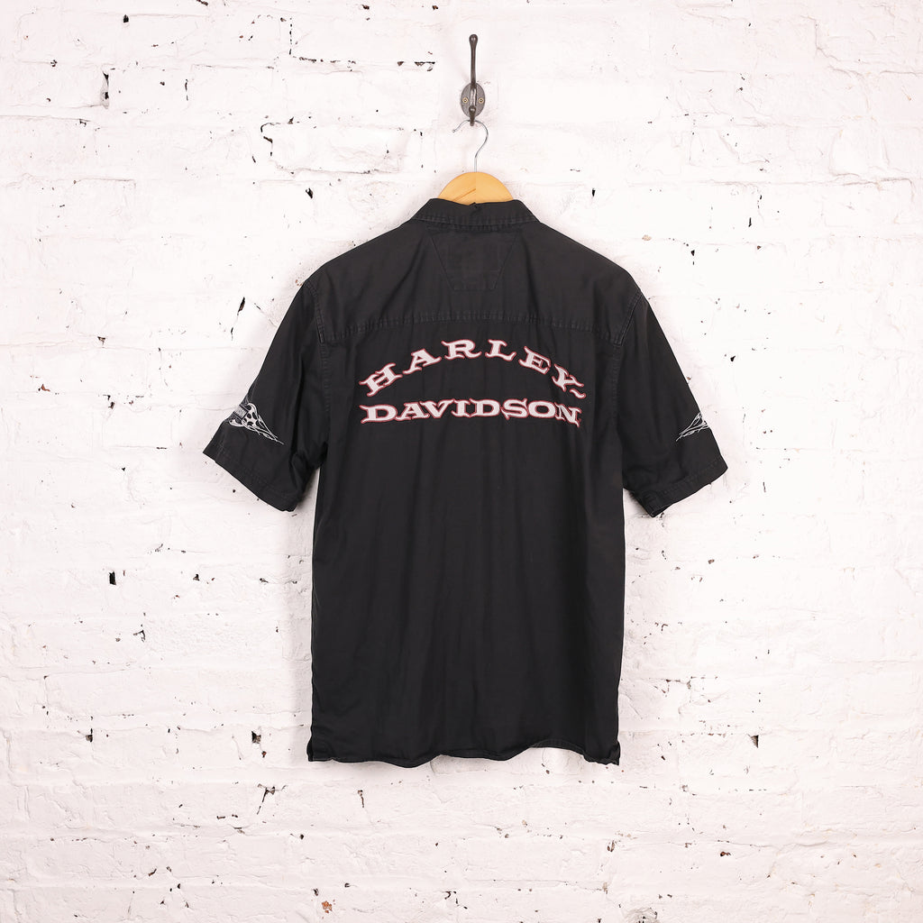 Harley Davidson Short Sleeve Shirt - Black - M