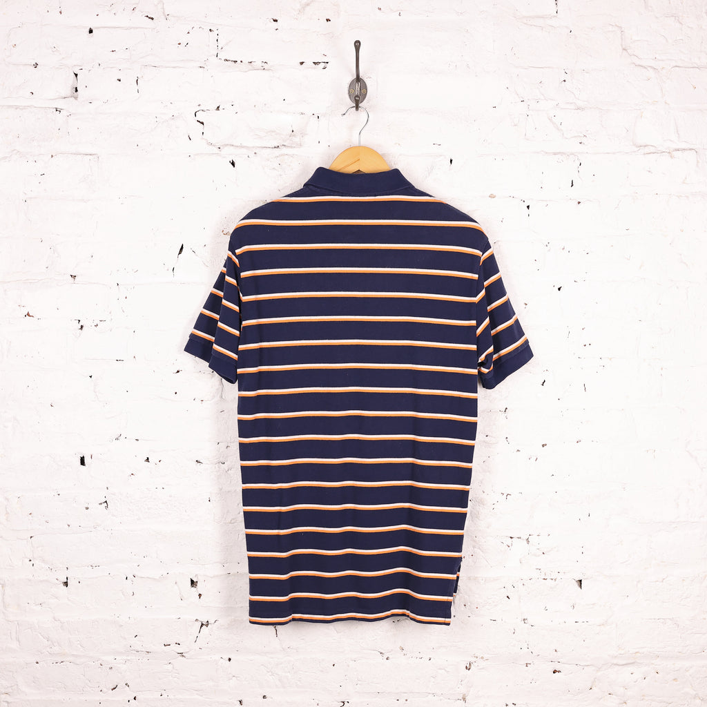 Ralph Lauren Short Sleeve Striped Polo Shirt - Blue - M