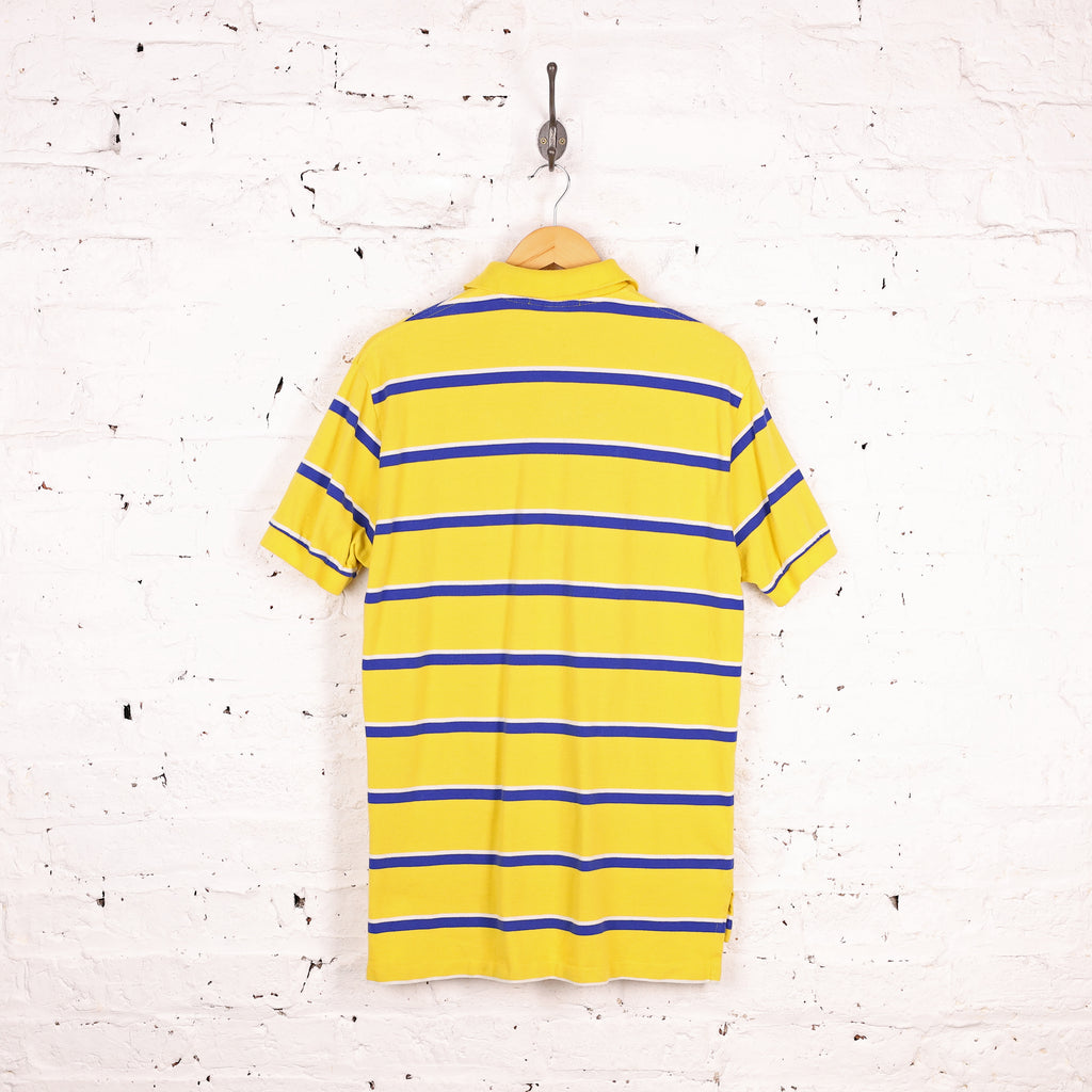 Ralph Lauren Short Sleeve Striped Polo Shirt - Yellow - M
