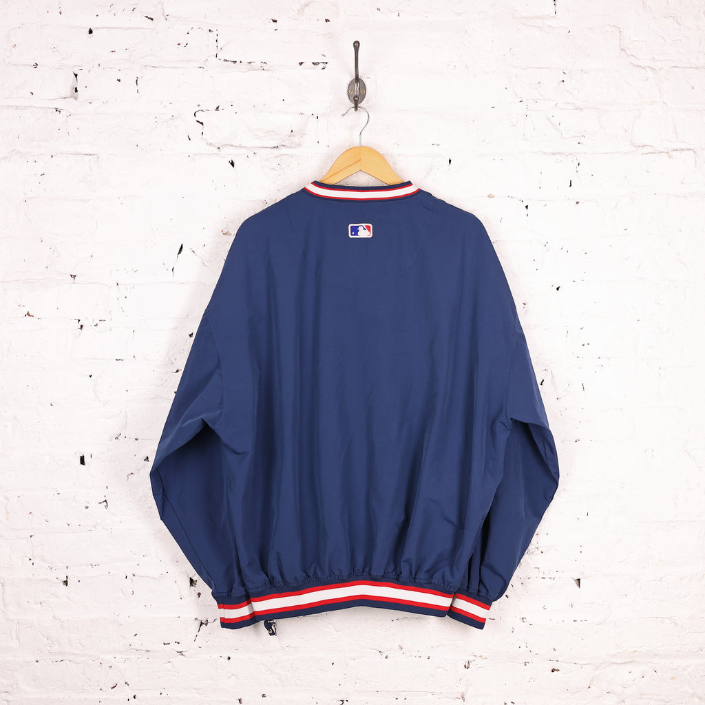 Starter Atlanta Braves MLB28 Drill Shell Top - Blue - XL