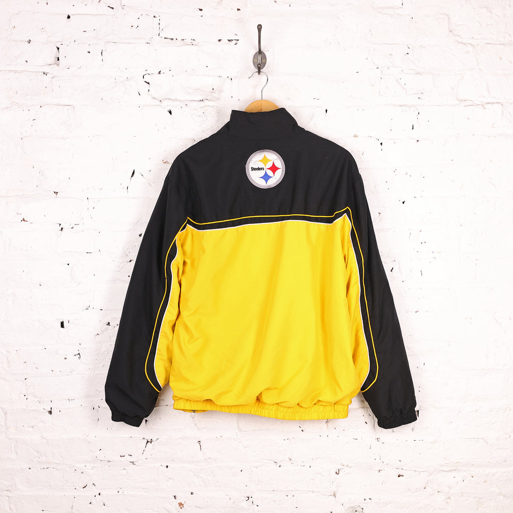 Steelers NFL 1/4 Zip Tracksuit Top Jacket - Yellow - L