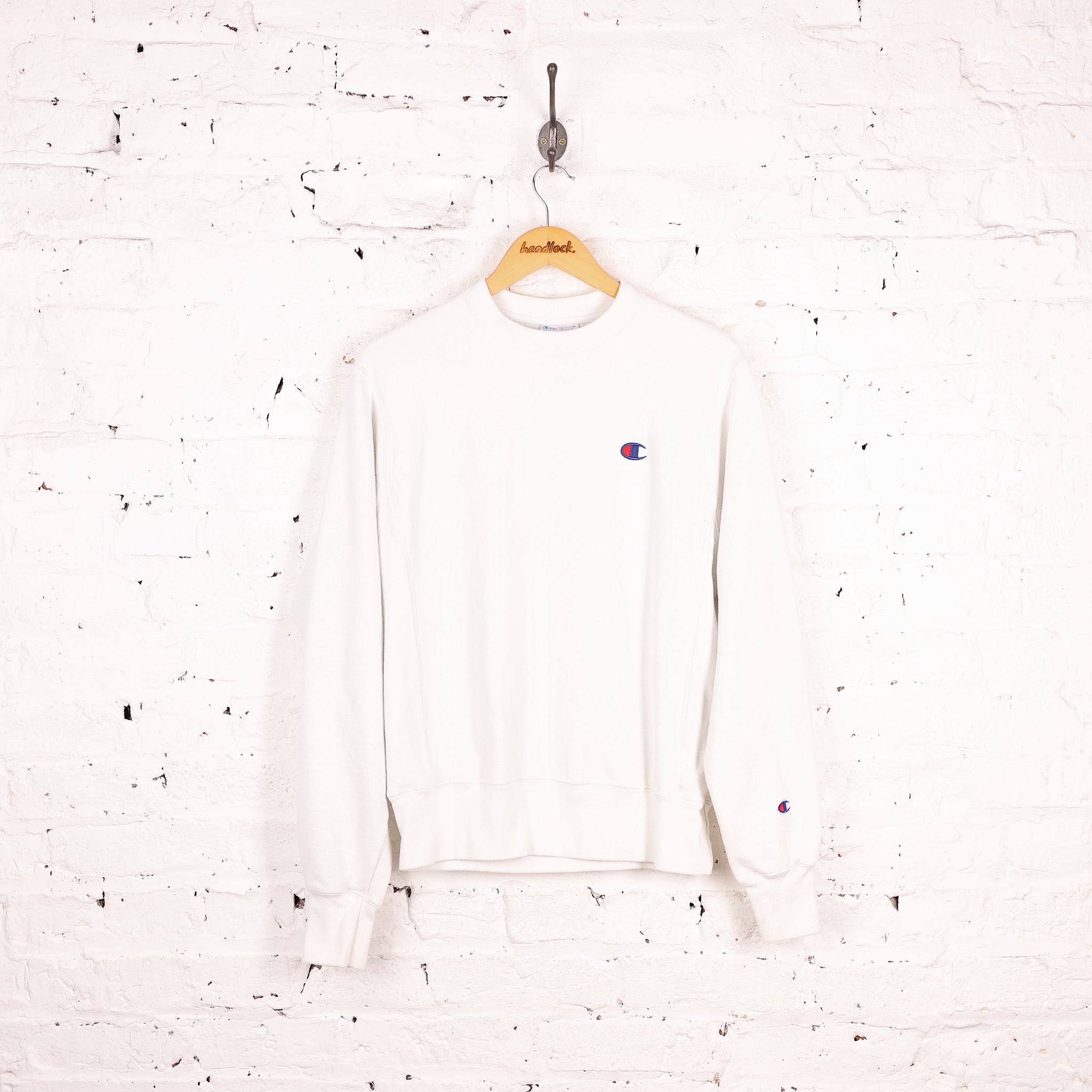 Champion Reverse Weave Sweatshirt - White -S – Headlock