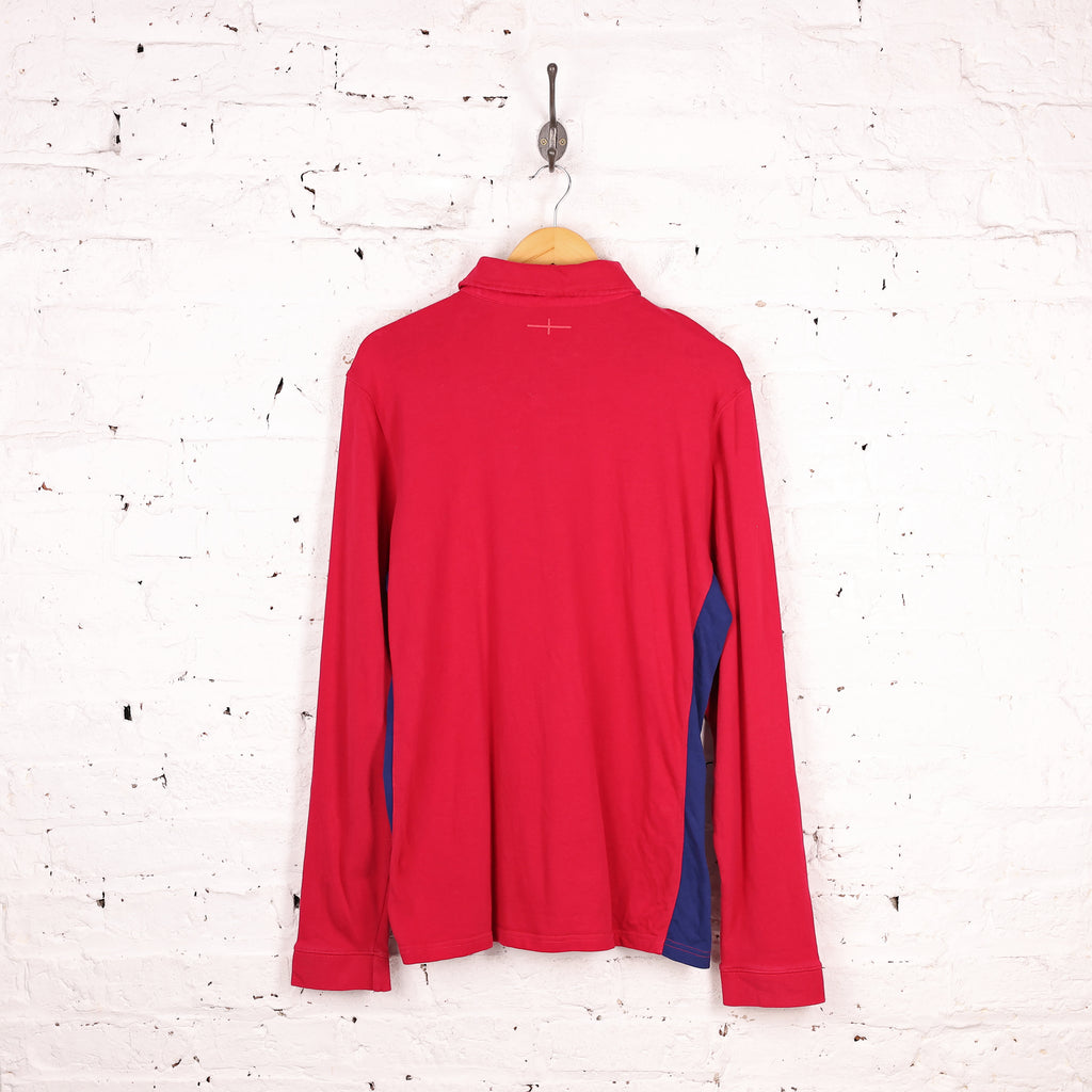 Umbro England Rugby Long Sleeve Away Shirt - Red - XL
