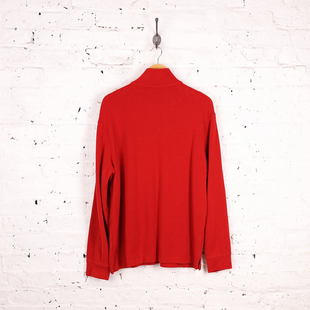 Ralph Lauren 1/4 Zip Sweatshirt - Red - L