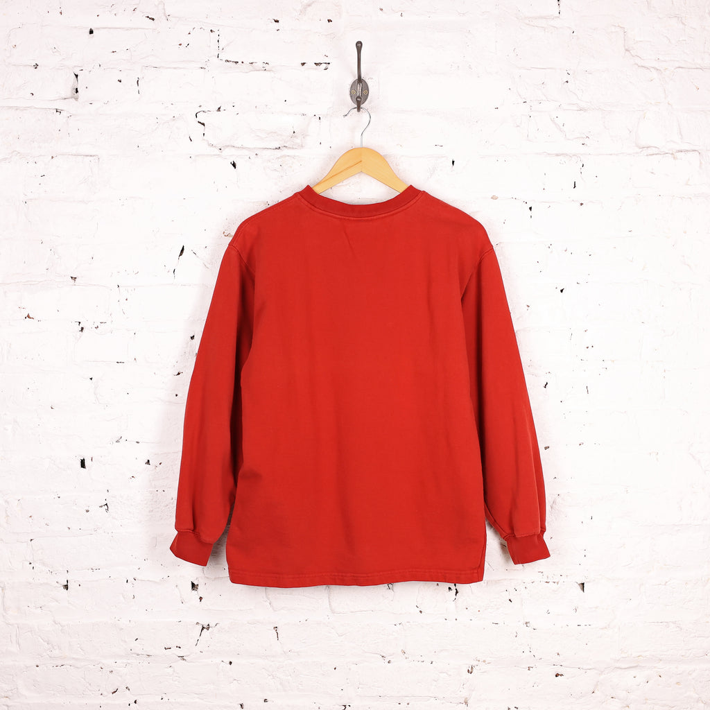 90s Adidas Sweatshirt - Red - M