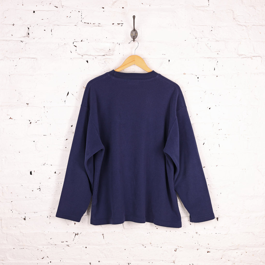 90s Fila Fleece Sweatshirt - Blue - L