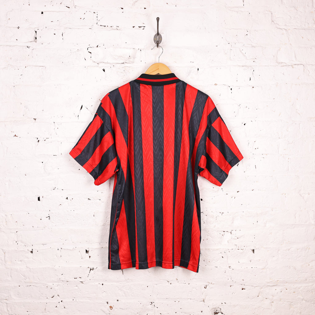 Oxford United 1994 Manor Leisure Away Football Shirt - Red - XL