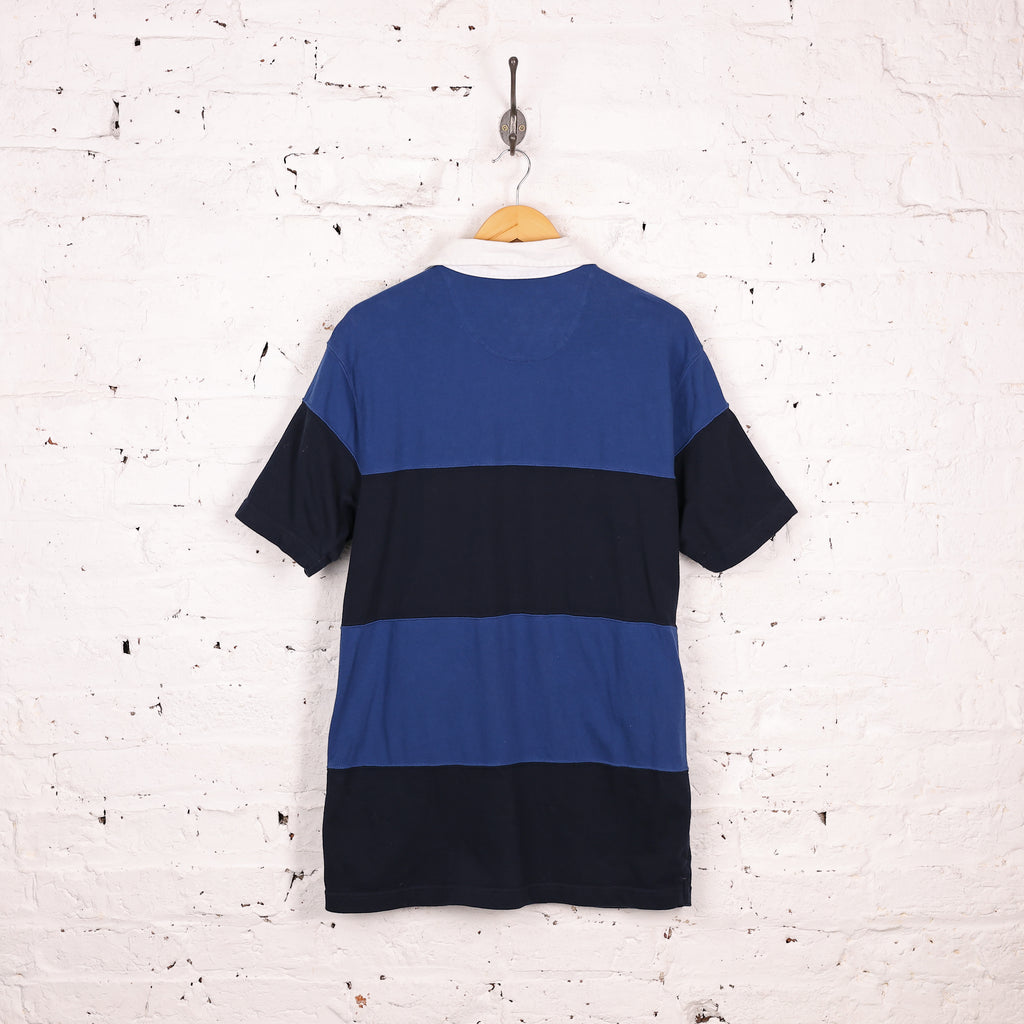 Chaps x Ralph Lauren Short Sleeve Striped Polo Shirt - Blue - M