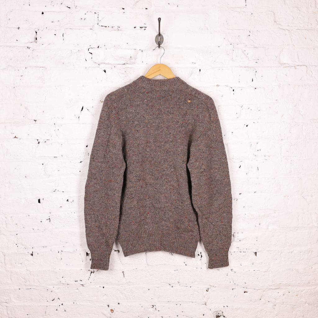 Pendleton Fleck Wool Knit Jumper - Grey - M