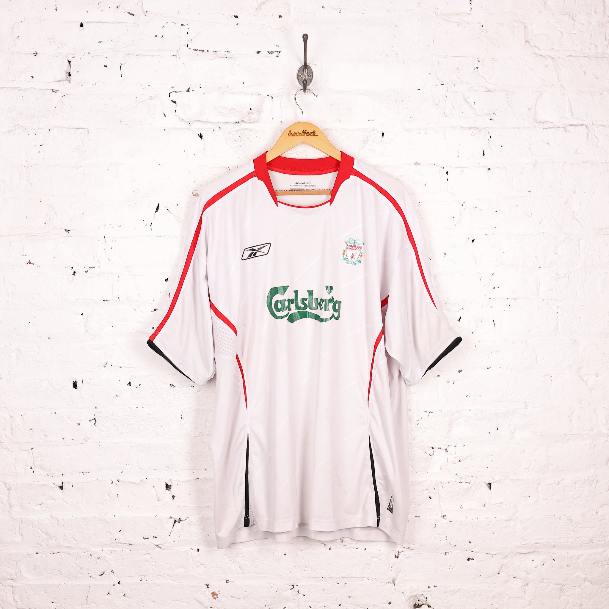 Reebok Liverpool FC 2005 Away Football Shirt - White - XXL – Headlock