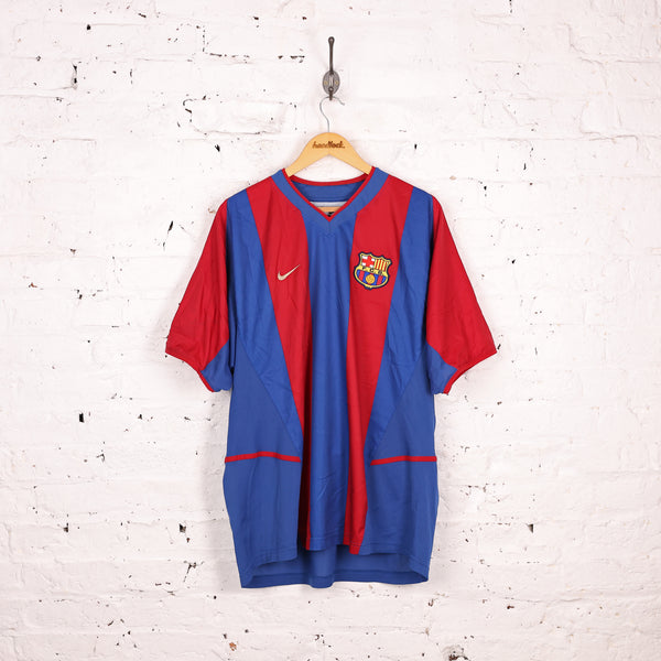 Nike FC Barcelona 2002 Home Football Shirt - Blue - XL – Headlock
