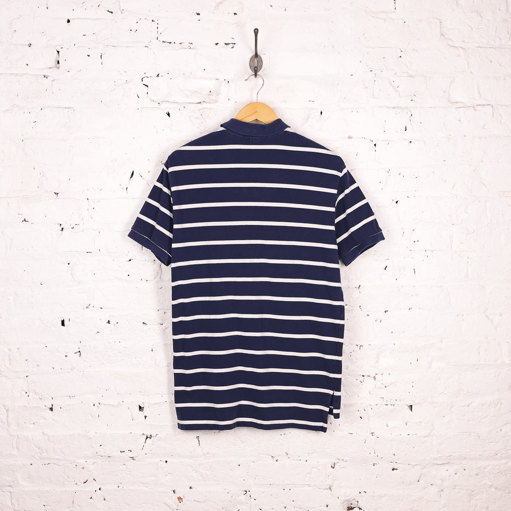 Ralph Lauren Short Sleeve Striped Polo Shirt - Blue - M