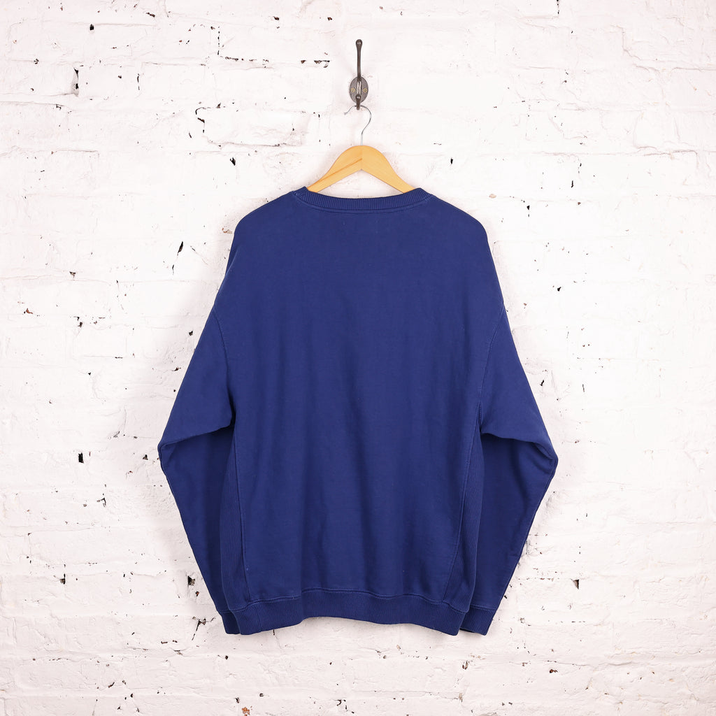Calvin Klein Spell Out Sweatshirt - Blue - XL