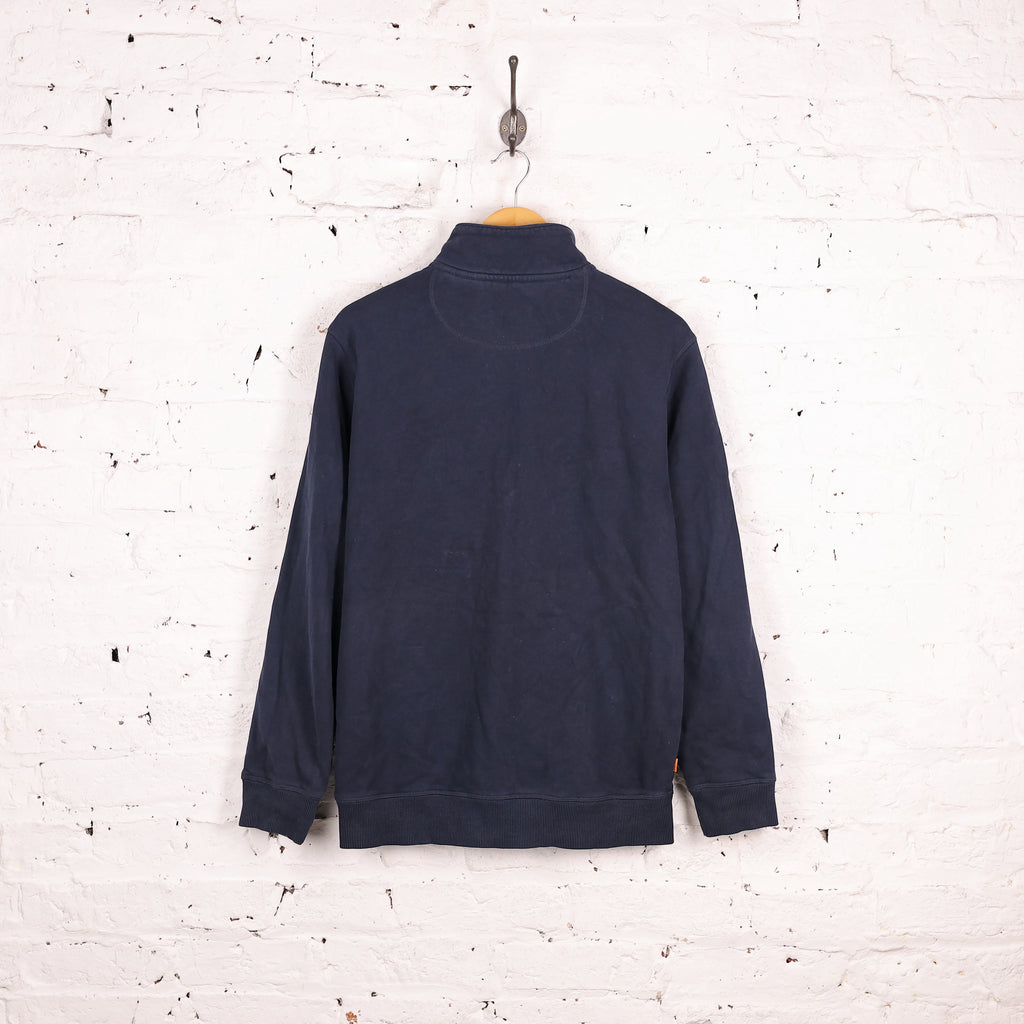 Timberland 1/4 Zip Sweatshirt - Blue - M