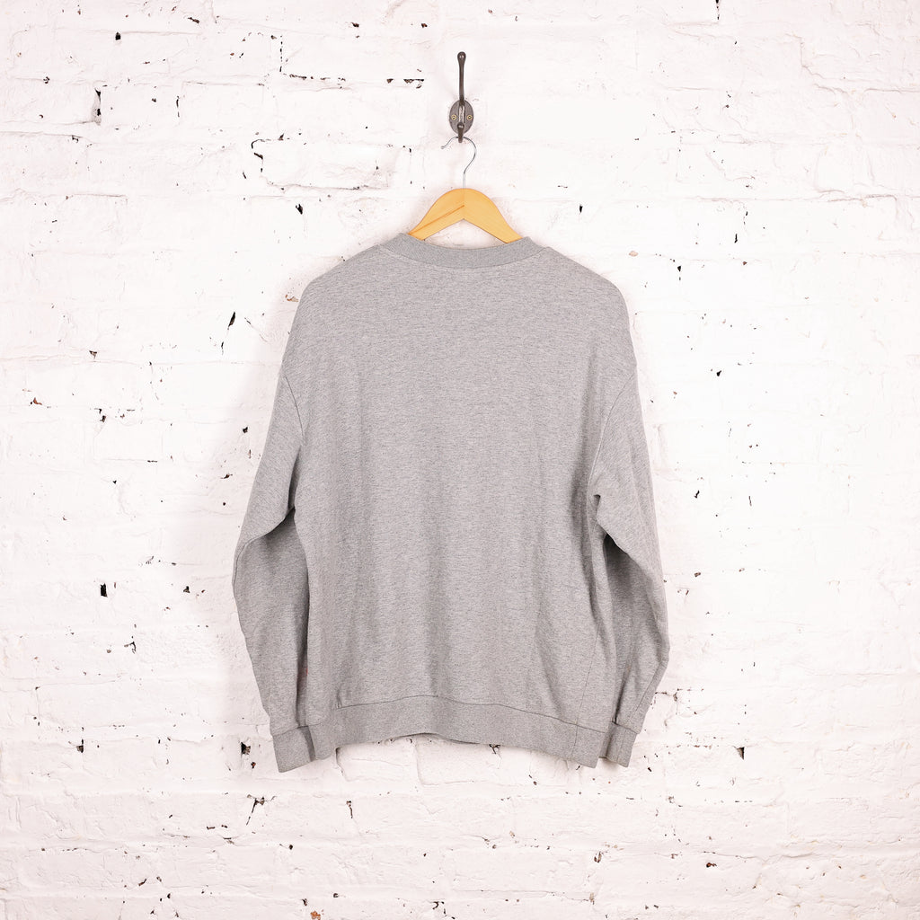 90s Kickers Spell Out Sweatshirt - Grey - L
