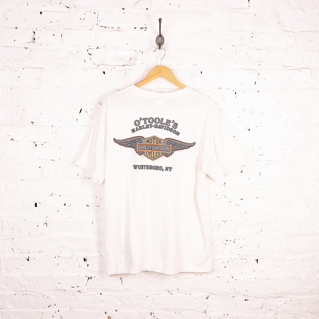 Harley Davidson T Shirt - White - L