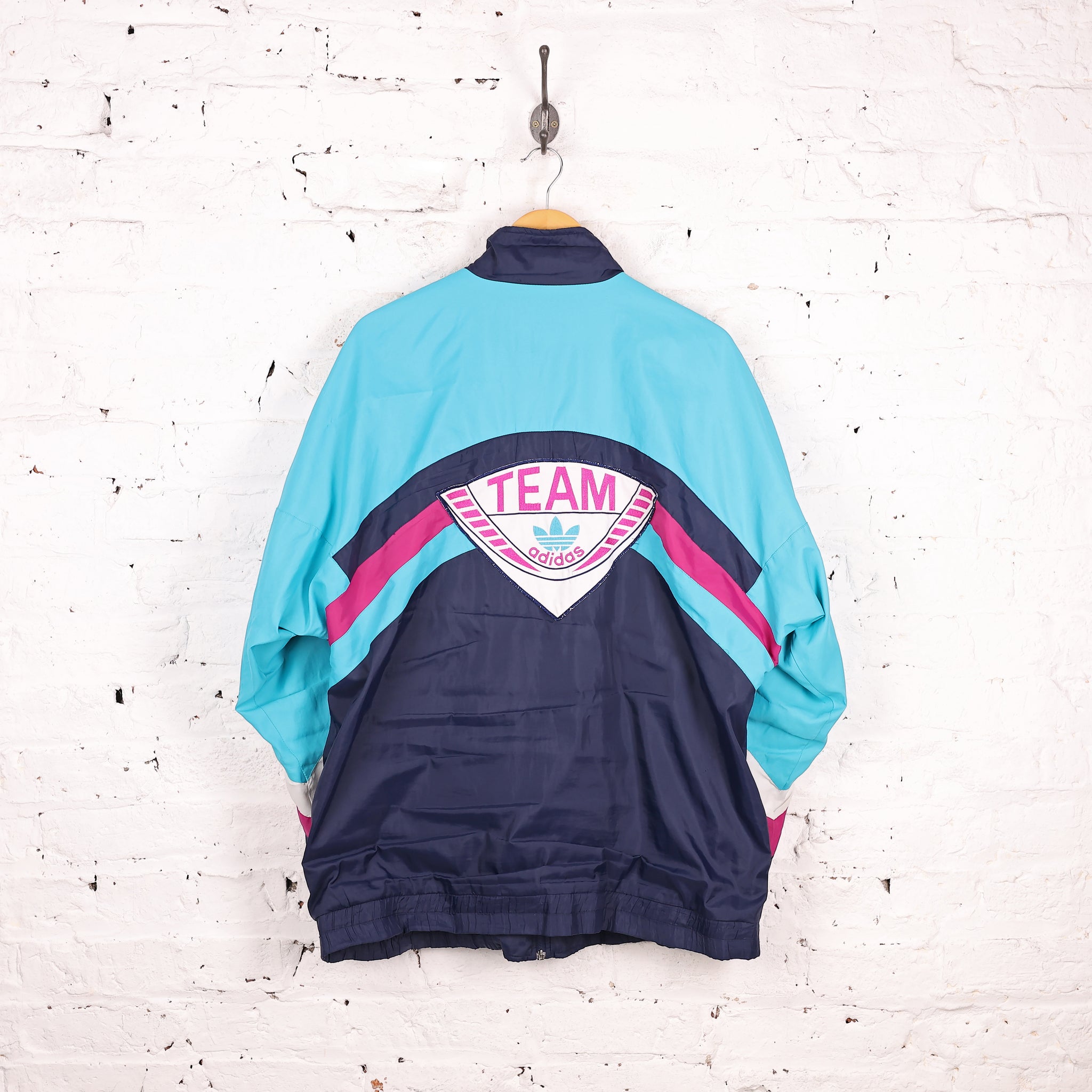Adidas Team 90s Shell Tracksuit Top Jacket - Blue - XXL – Headlock