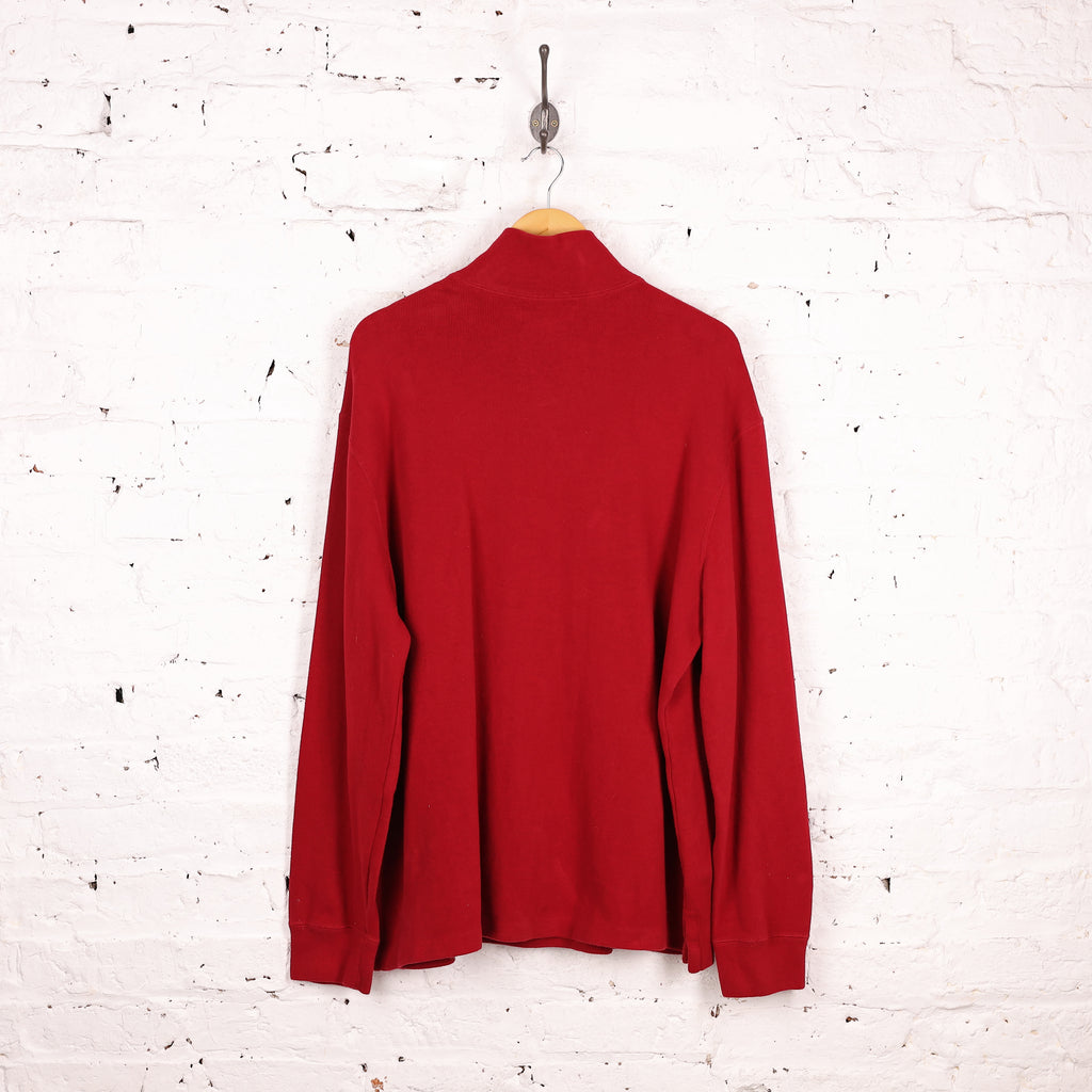 Ralph Lauren 1/4 Zip Sweatshirt - Red - XL