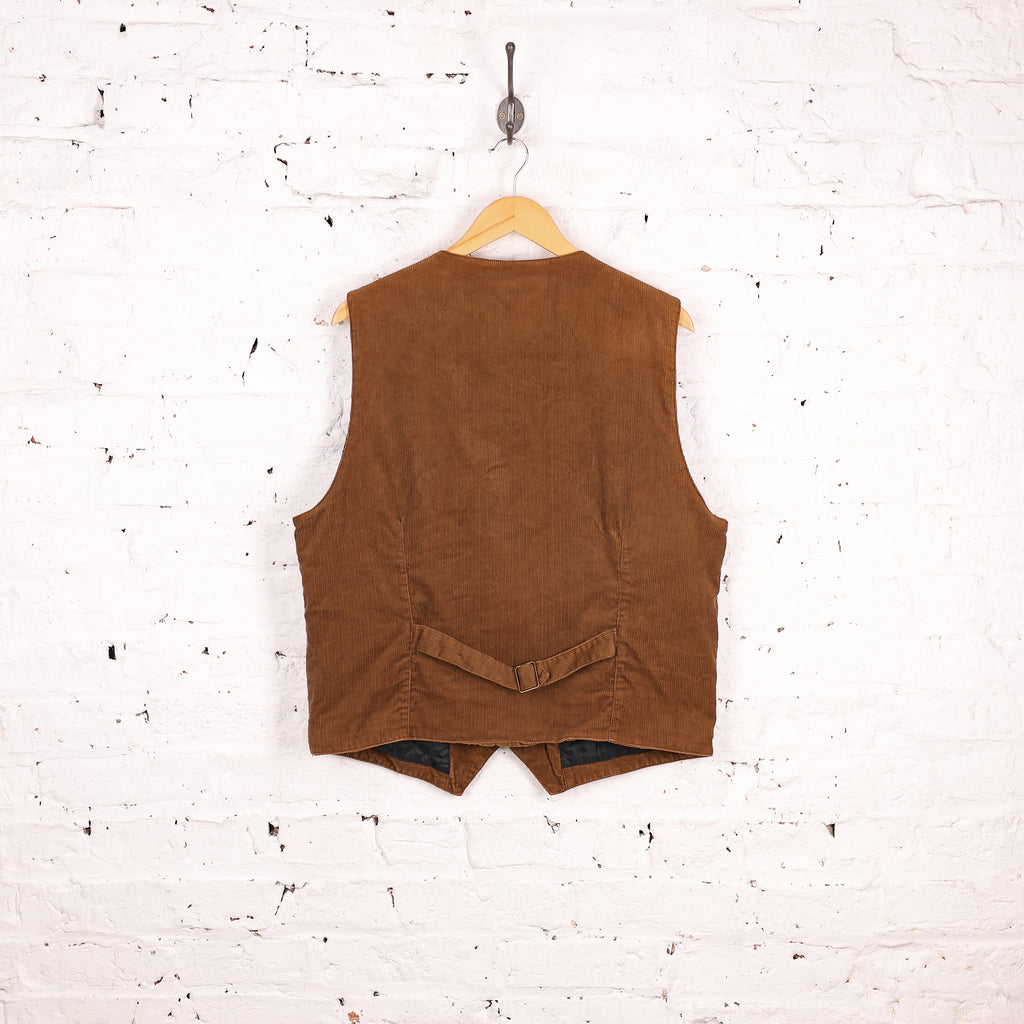 Mc Orvis Corduroy Waistcoat Gilet - Brown - M