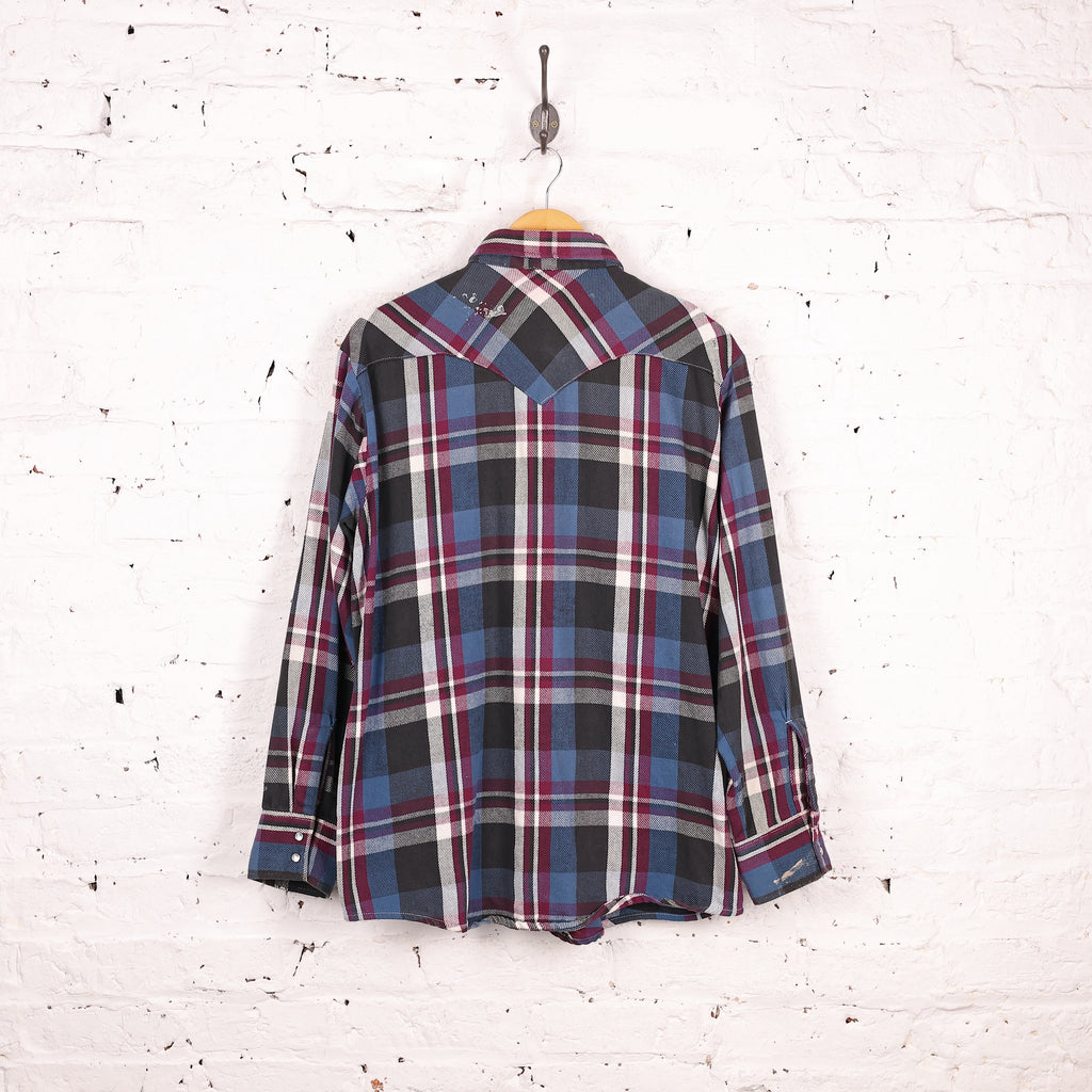 OshKosh Plaid Check Shirt - Blue - L