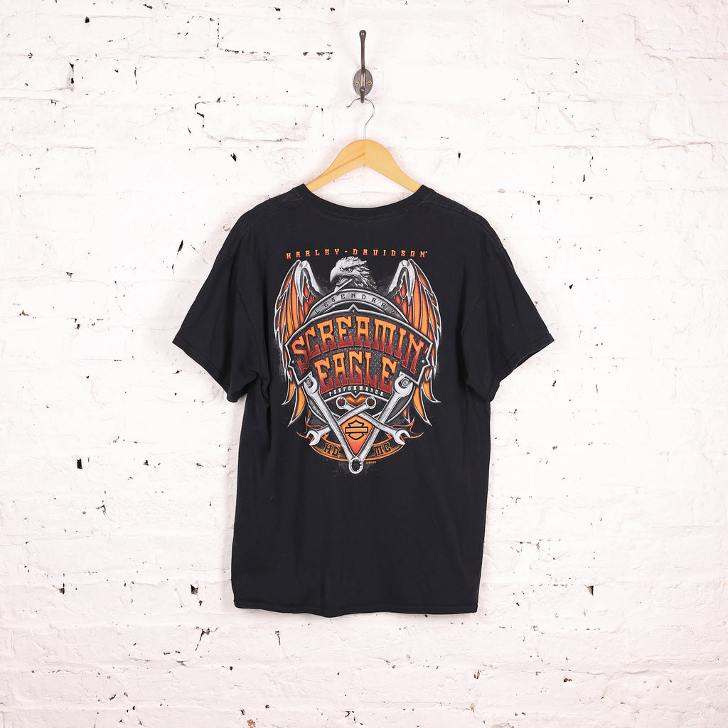 Harley Davidson Screaming Eagle T Shirt - Black - S