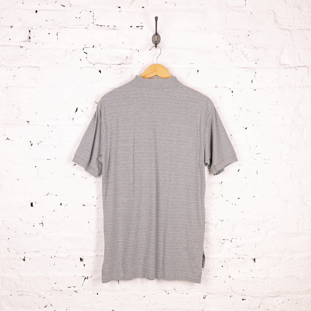 Ralph Lauren Striped Polo Shirt - Grey - M