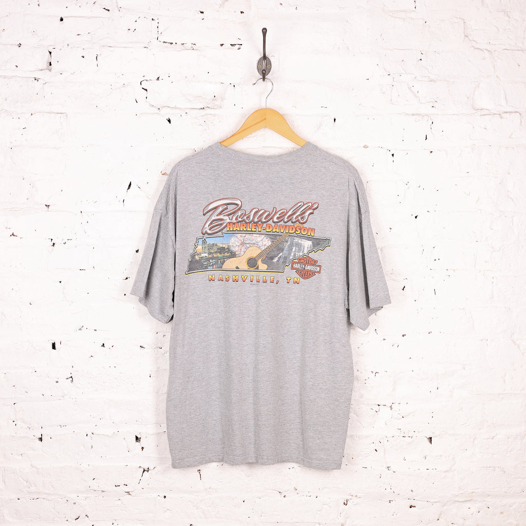 Harley Davidson Nashville Pocket  T Shirt - Grey - XL