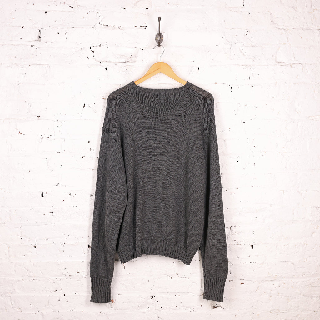 Ralph Lauren Cotton Knit Jumper - Grey - XL