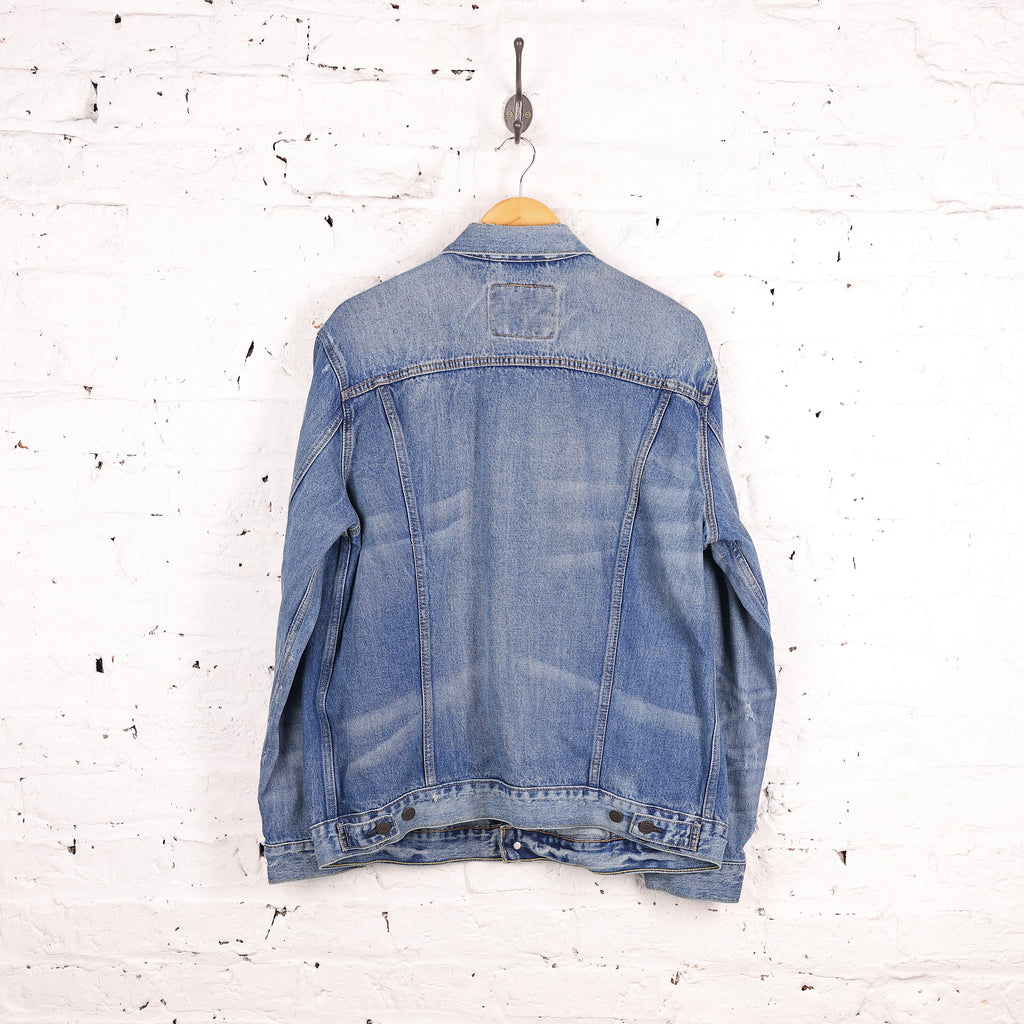 Levi's Disressed Denim Jacket - Blue - XL