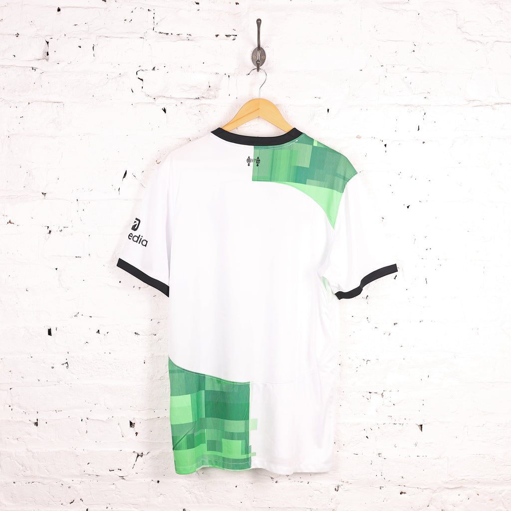 Nike Liverpool FC 2023 Away Football Shirt - White - XXL