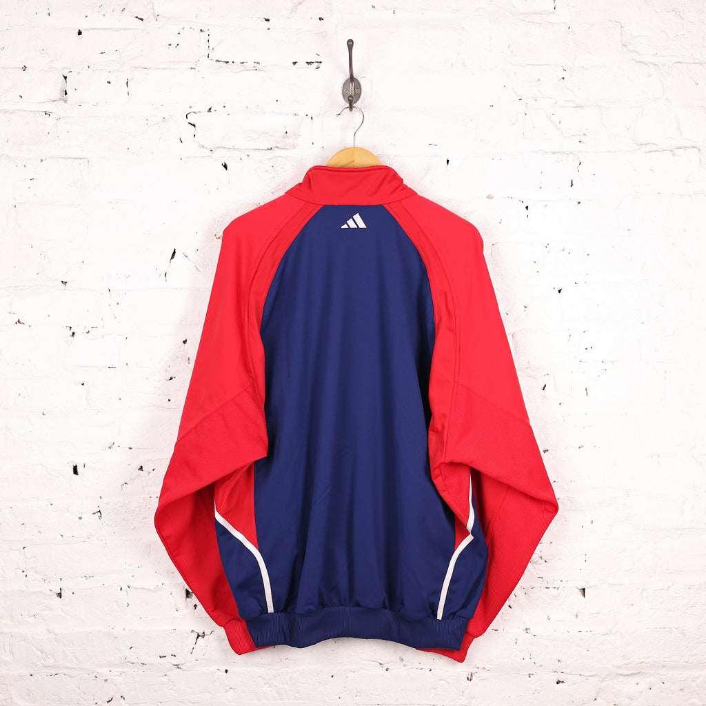 90s Adidas Tracksuit Top Jacket - Blue - XXL