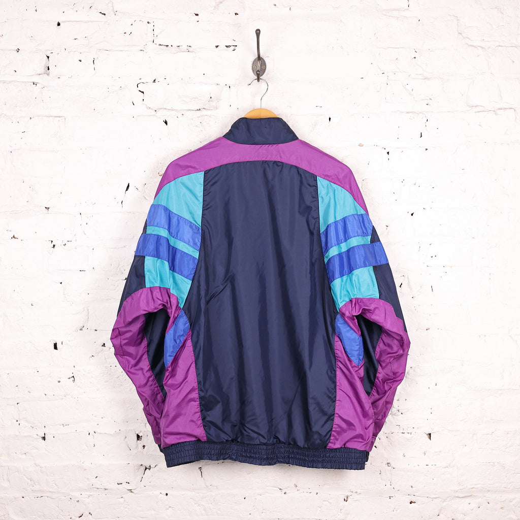 90s Adidas Shell Tracksuit Top Jacket - Purple - L