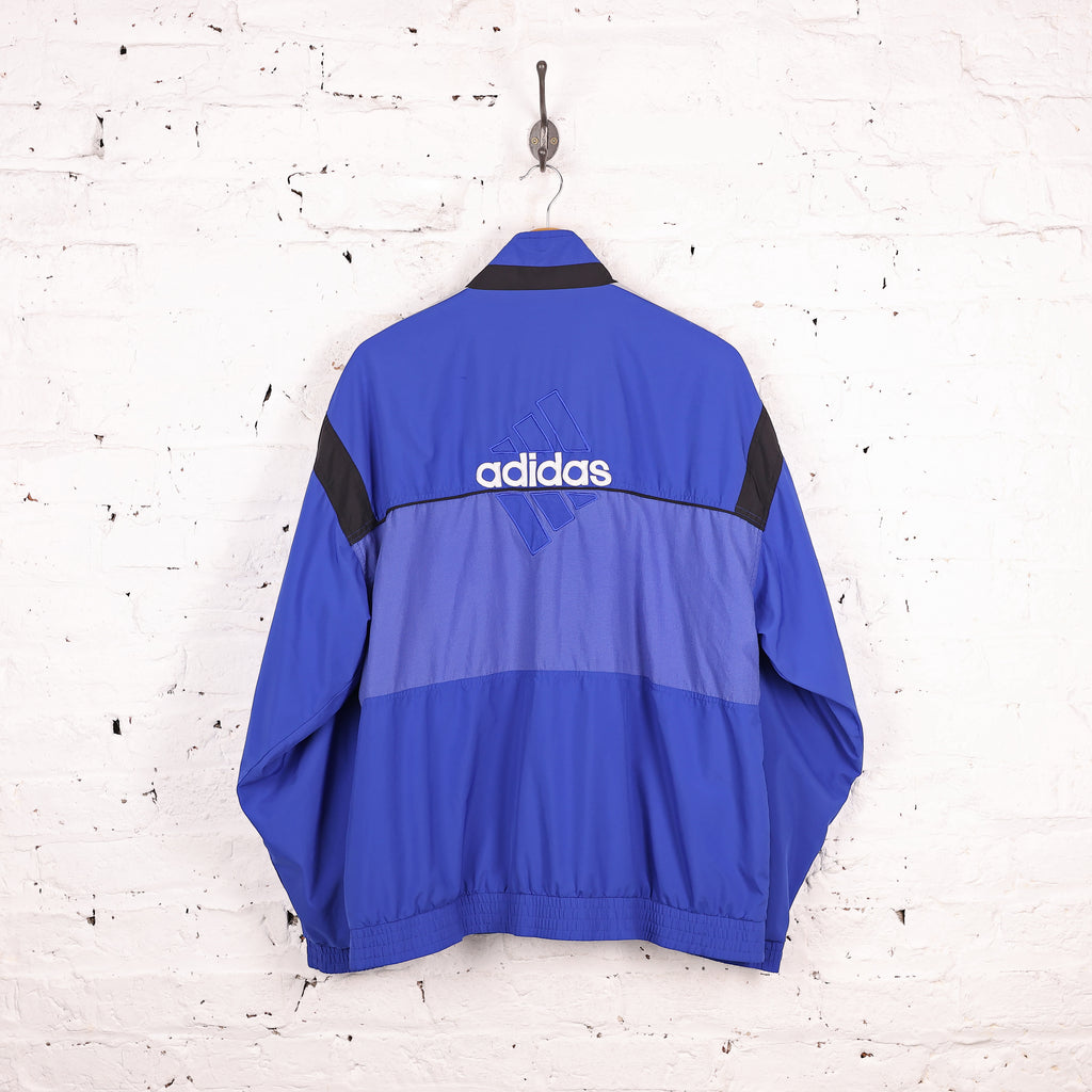90s Adidas Tracksuit Top Jacket - Blue - L