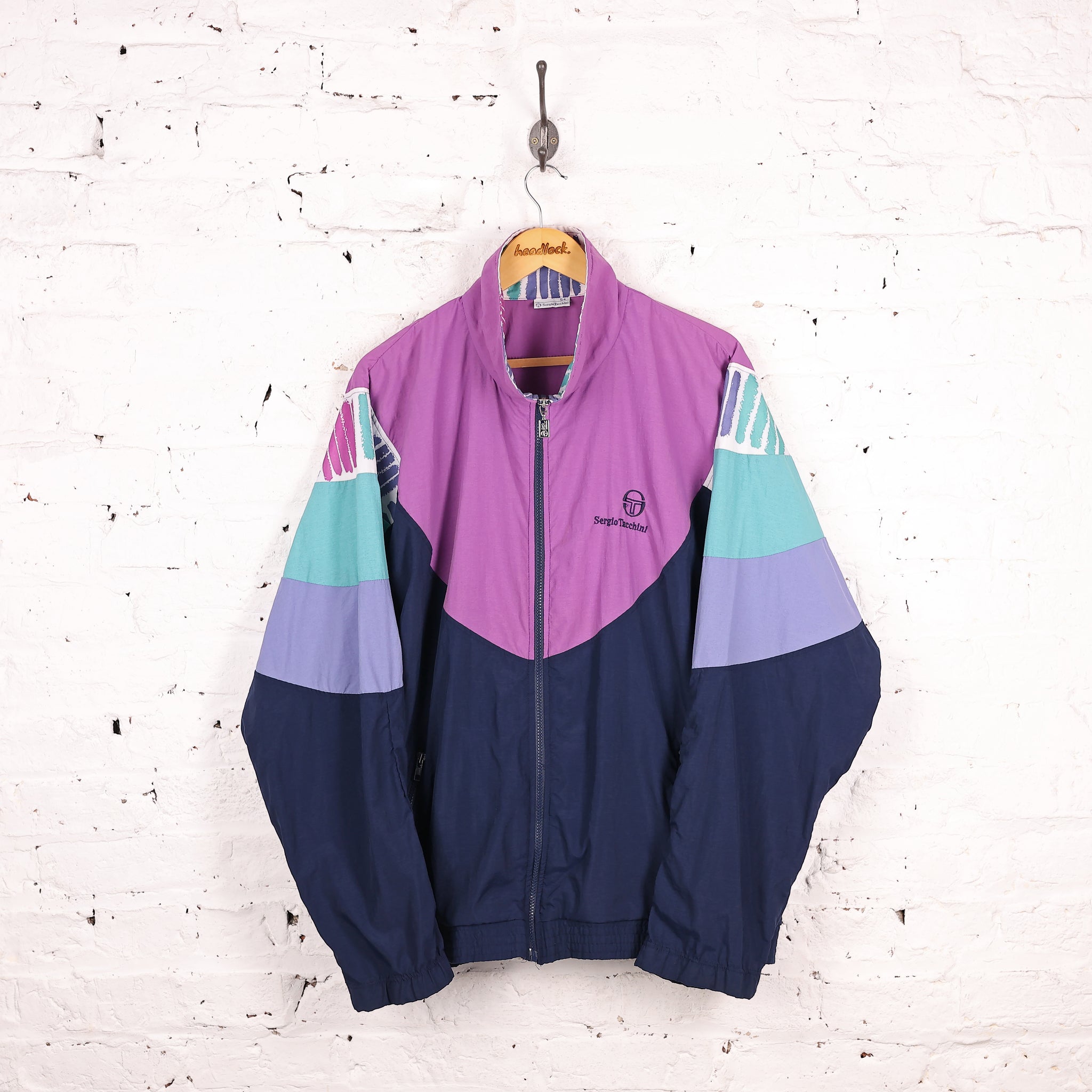 Sergio Tacchini 90s Tracksuit Top Jacket - Purple - XL – Headlock