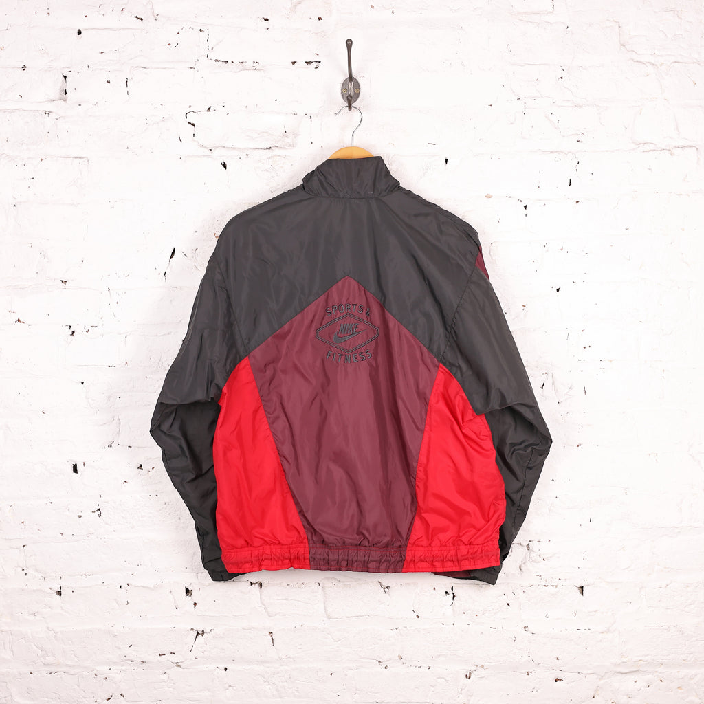 90s Nike Shell Tracksuit Top Jacket - Red - S