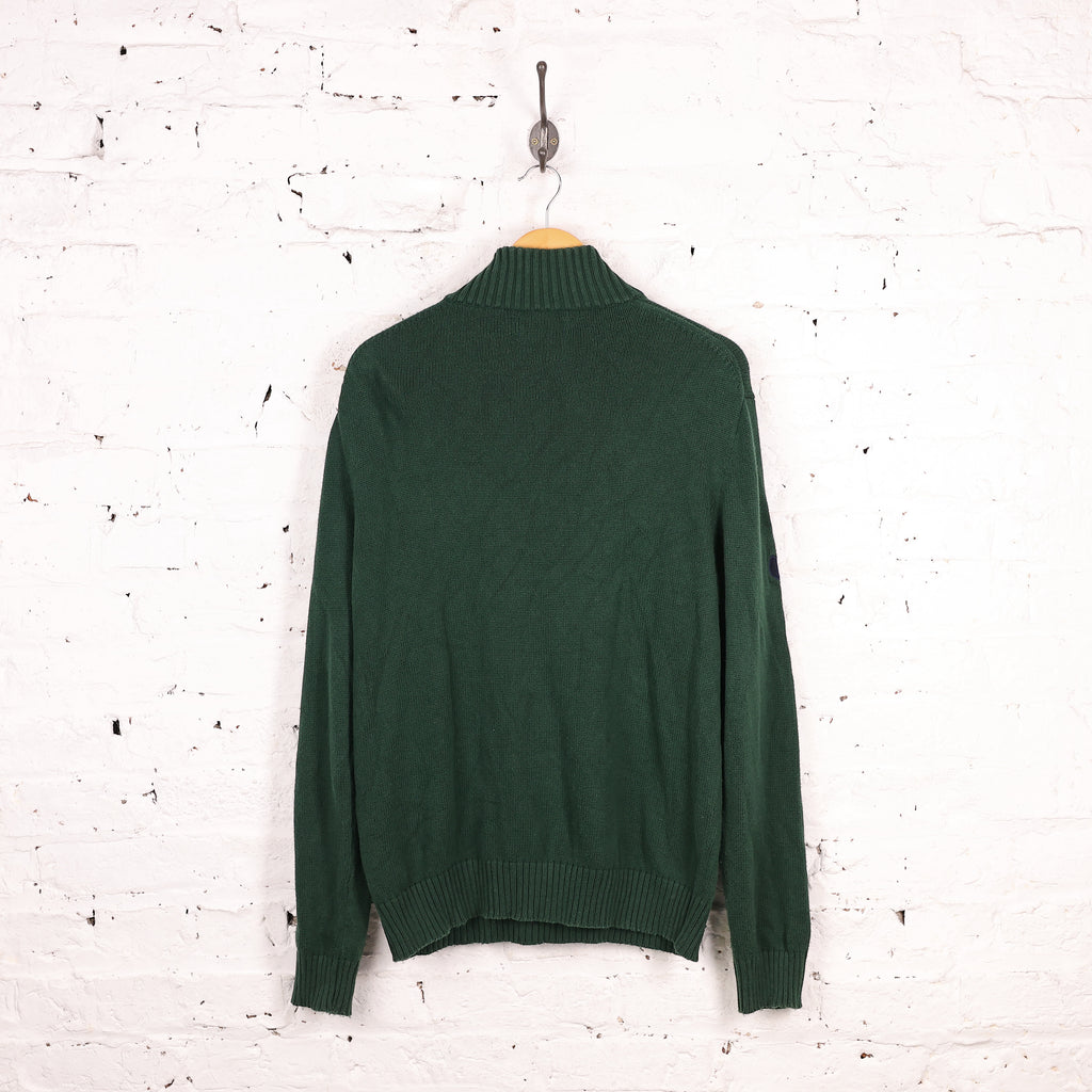 Ralph Lauren 1/4 Zip Knit Jumper - Green - L