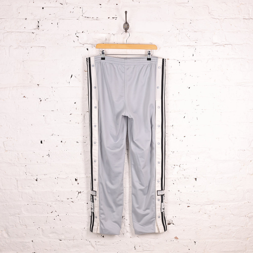 Adidas 90s Poppers Tracksuit Bottoms Pants - Grey - M