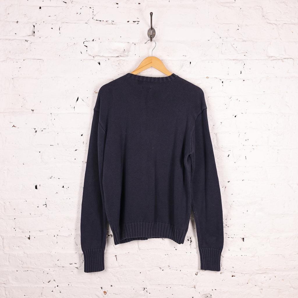 Ralph Lauren Knit Jumper - Blue - L