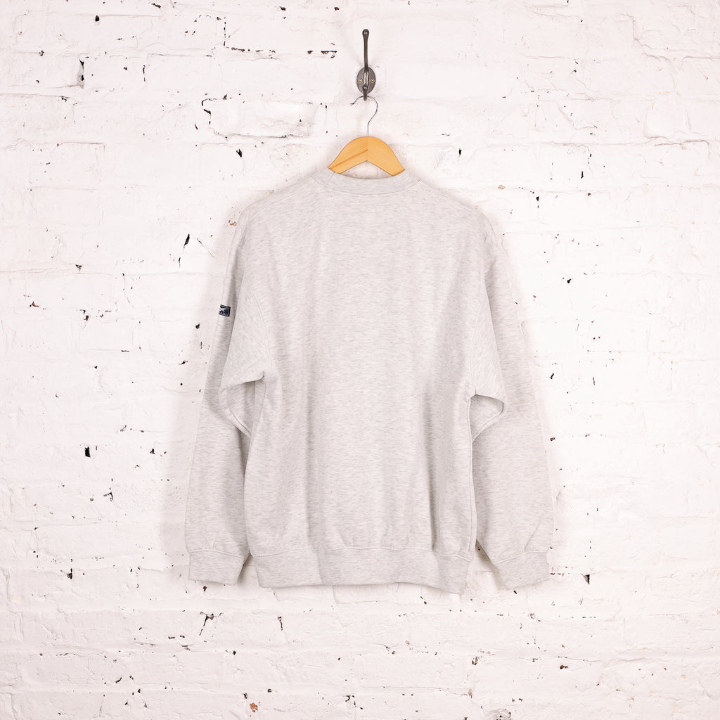 90s Spell Out Reebok Sweatshirt - Grey - S
