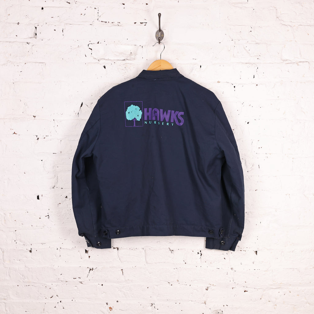 American Work Cropped Bomber Jacket - Blue - L