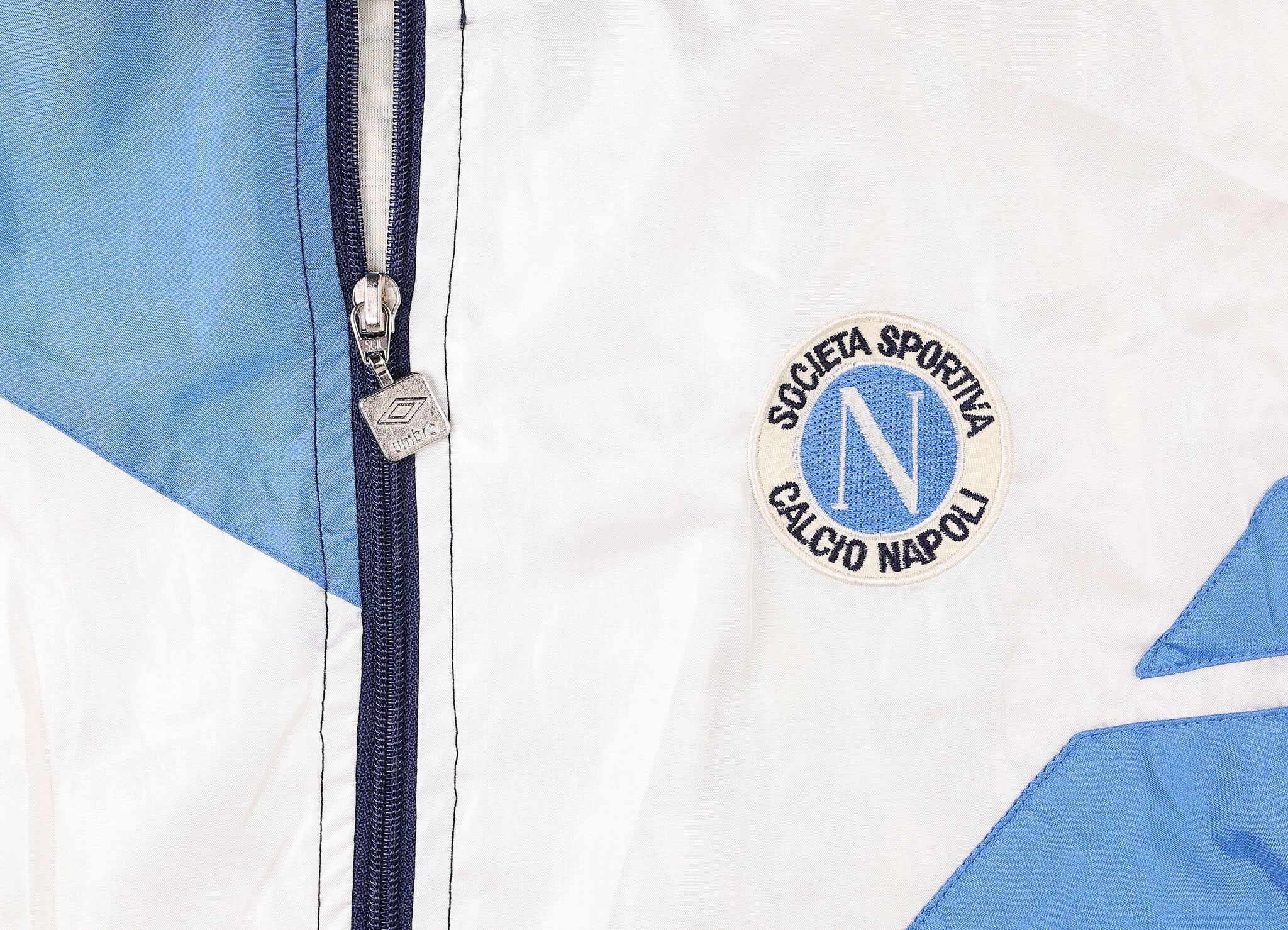 Napoli 1991 Football Umbro Shell Tracksuit Top Jacket - Blue - M