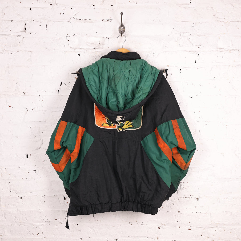 Miami Hurricanes Starter Jacket - Black -  XL