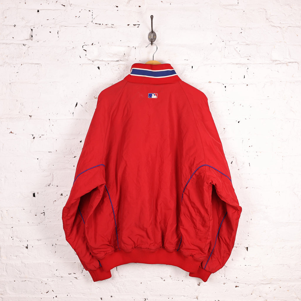Philadelphia Phillies MLB Baseball Fleece Line Fan Jacket - Red - XXL
