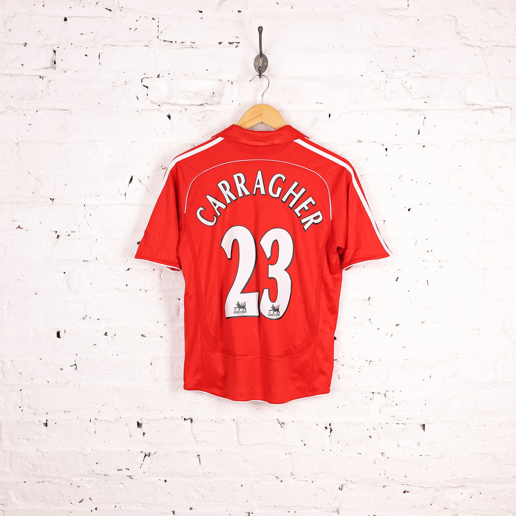 Kids Liverpool 2006 Adidas Carragher Home Football Shirt - Red - L Boys