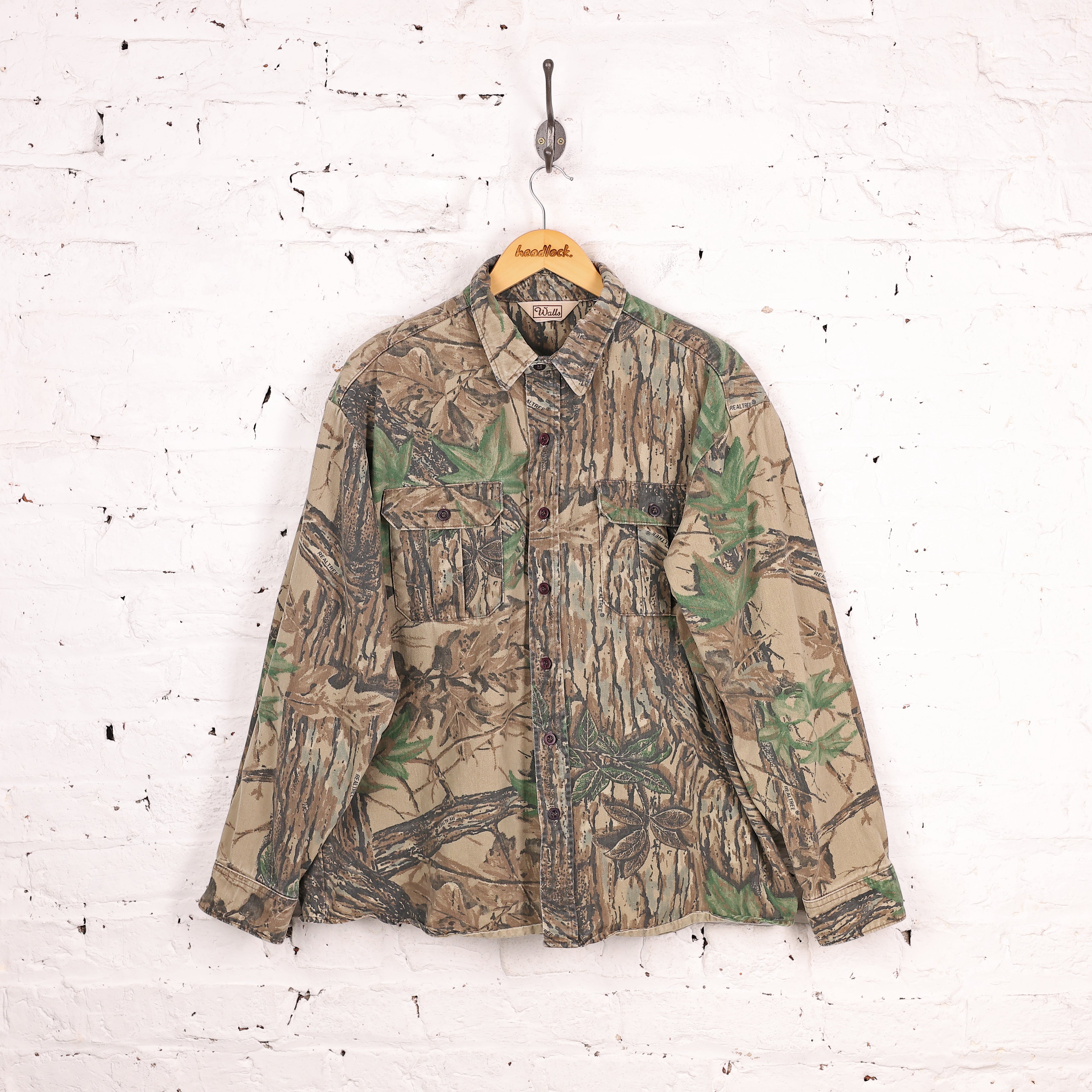 Walls Real Tree Camouflage Shirt - Brown - XL – Headlock