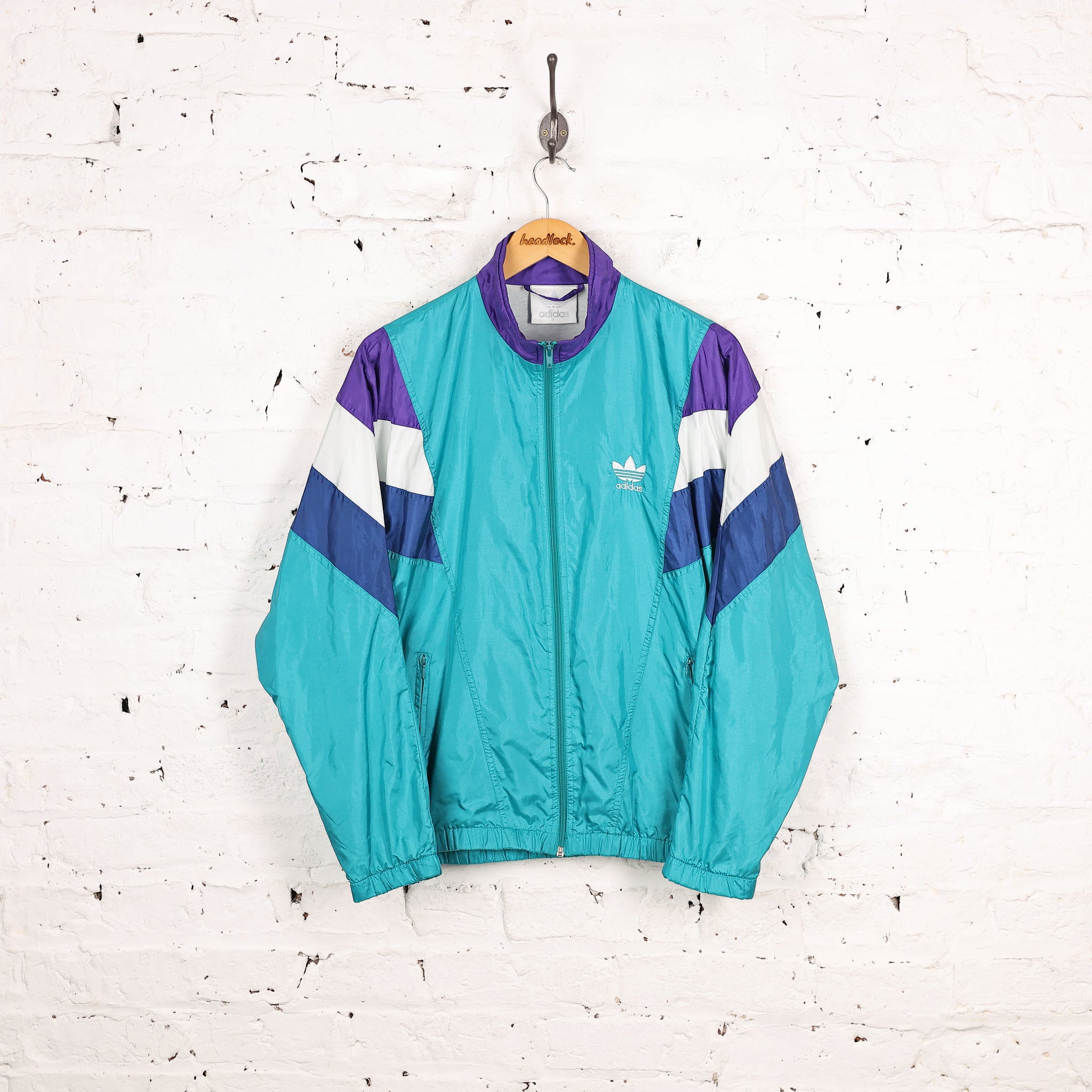 adidas gazelle silver green womens Adidas Vintage 90's Color Block 3 Stripe Windbreaker Puffer Hooded Hoo –  The Fuzzy Felt main image 0