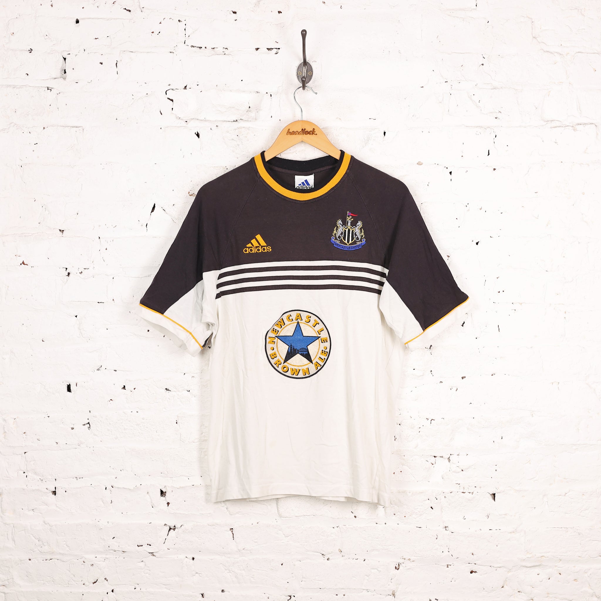 Adidas 90s Newcastle United Football T-Shirt - White - M – Headlock