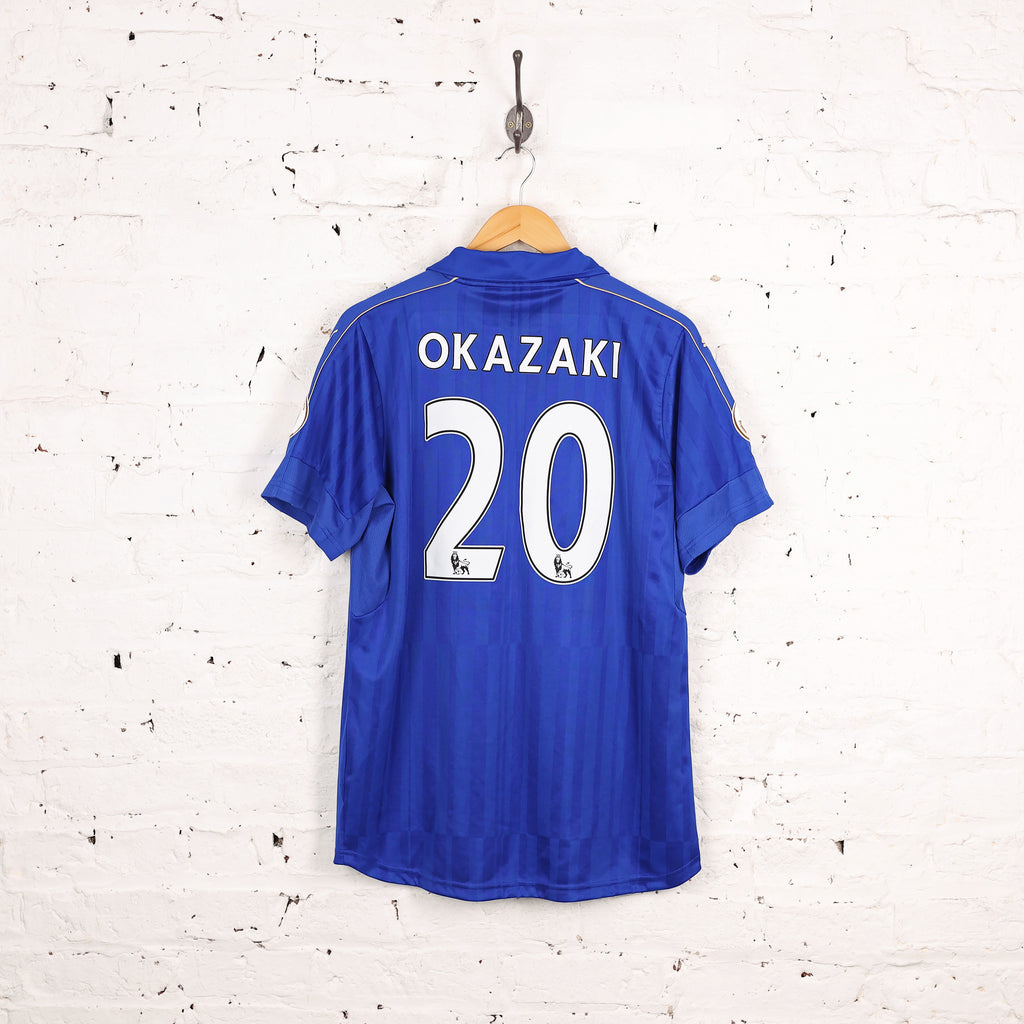 Puma Leicester City FC 2016 Okazaki Home Football Shirt - Blue - L