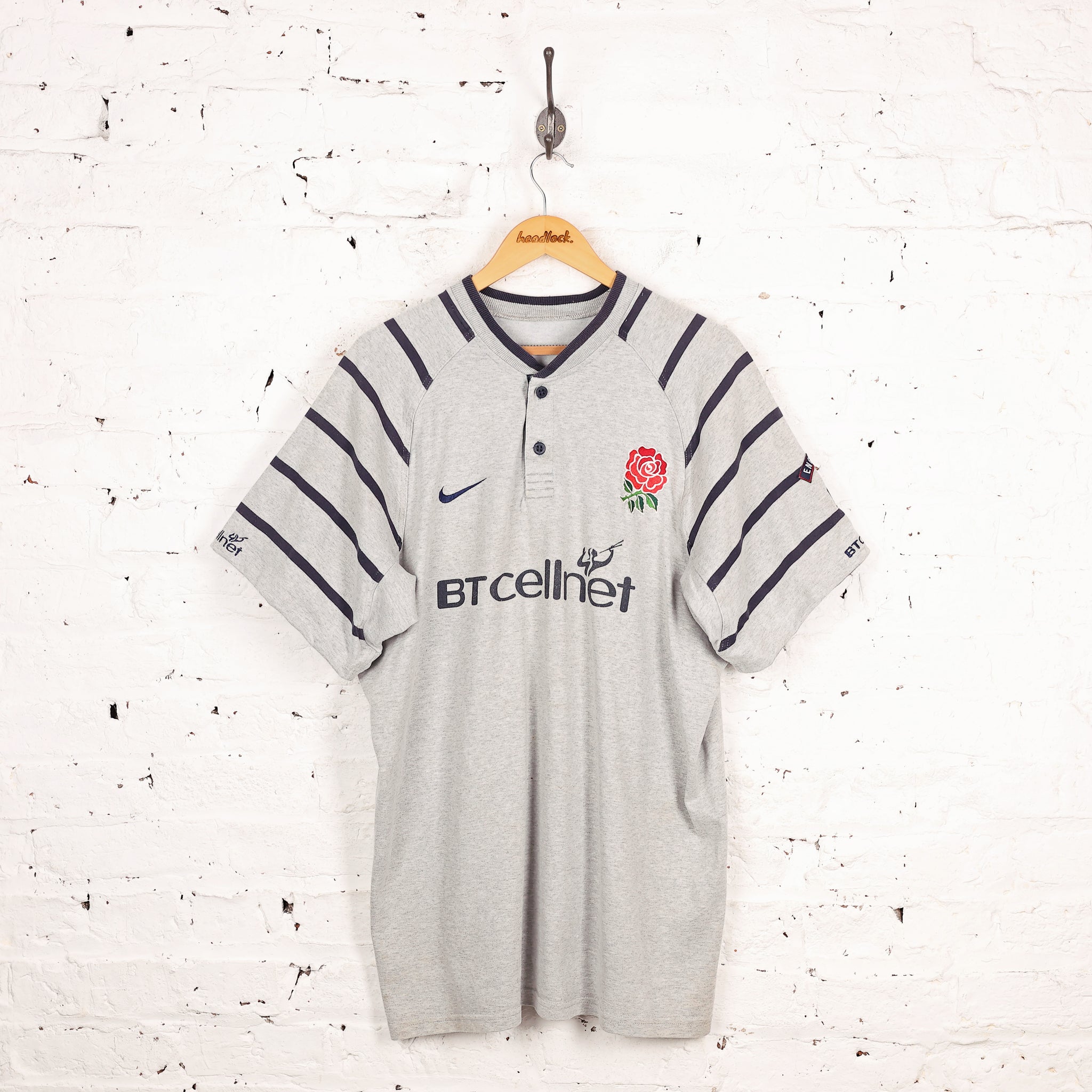 Nike England Rugby Training T Shirt - Grey - XL – Headlock